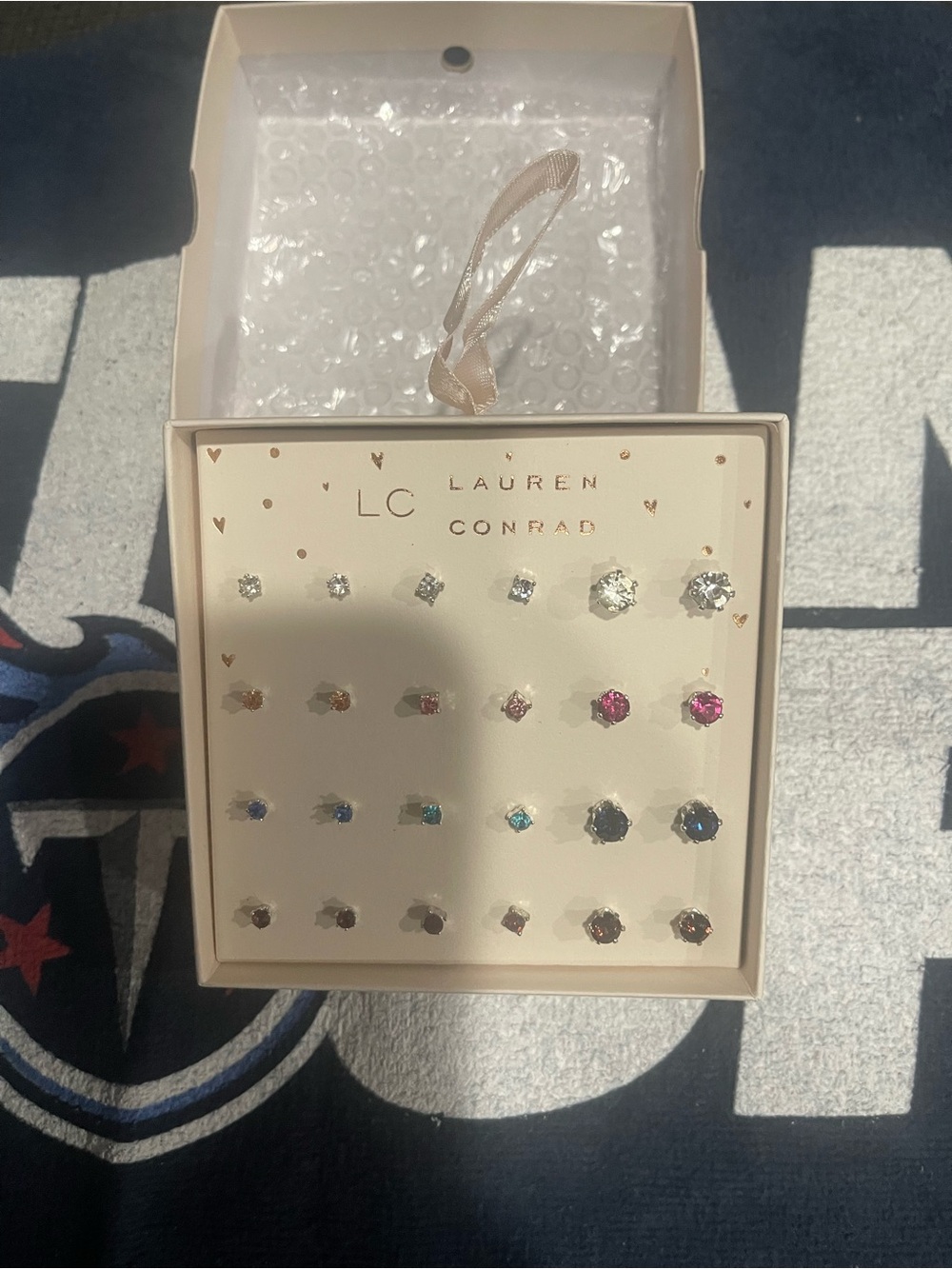 Kohl's LC Lauren Conrad Multicolor Gemstone Stud Earring Set